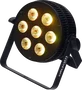 ALGAMLIGHT Foco Proyector LED 7x10W RGBW Slim 4-en-1 avec DMX et télécommande IR