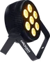 ALGAMLIGHT Foco Proyector LED 7x10W RGBW Slim 4-en-1 avec DMX et télécommande IR
