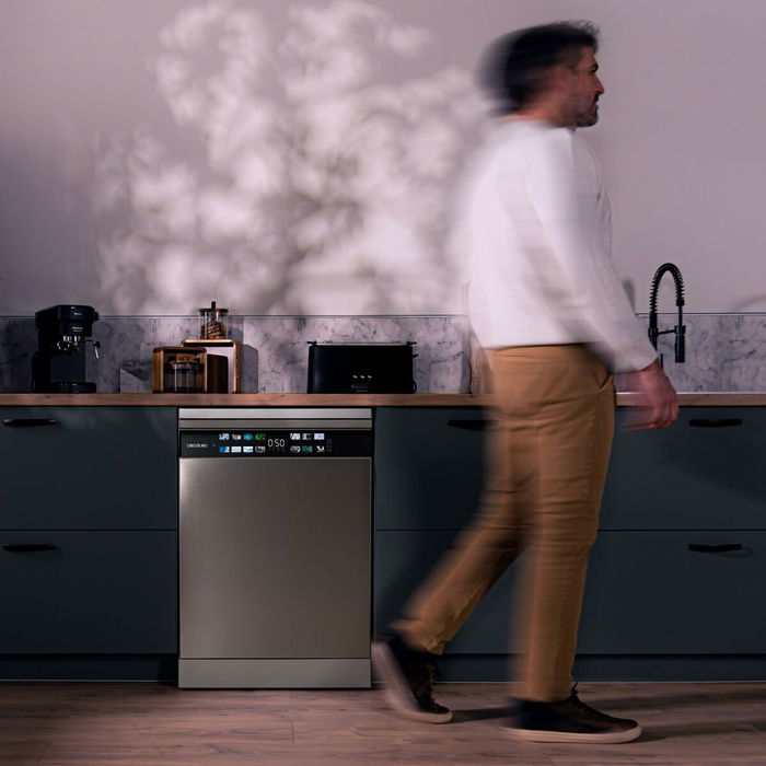 Lave-vaisselle Cecotec Bolero Aguazero 6700 Inox B 60 cm