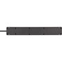 Brennenstuhl Bremounta Multiprise 5 prises avec 2 ports USB-C, Noir
