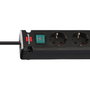 Brennenstuhl Bremounta Multiprise 5 prises avec 2 ports USB-C, Noir