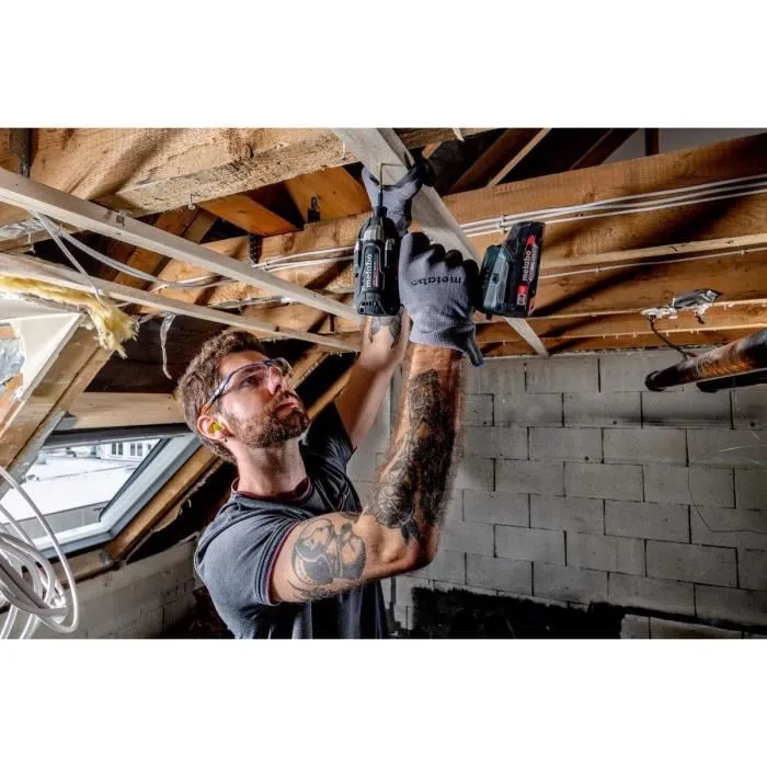Metabo SSD 18 LT 200 BL Visseuse à choc sans fil Professionnelle 18 V 200 Nm avec Moteur Brushless, Trois Niveaux de Vitesse et Lampe Intégrée