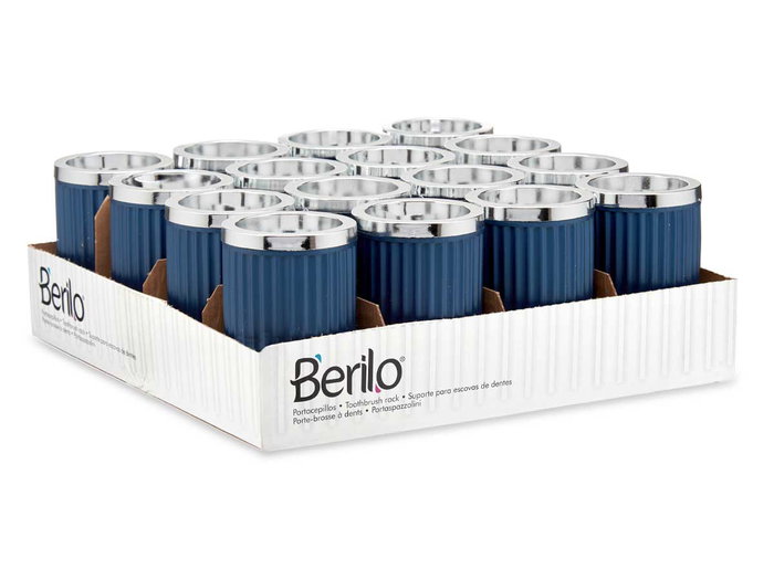 Berilo Verre Multiusage Plastique Bleu 7,5 x 11,5 x 7,5 cm (Set de 32)