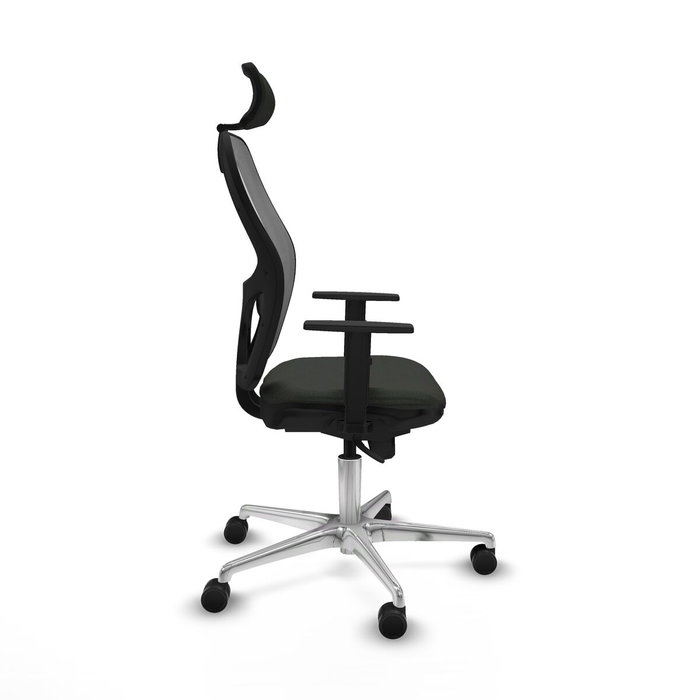 Piqueras y Crespo Chaise de Bureau avec Appui-tête 1D086N2 Noir