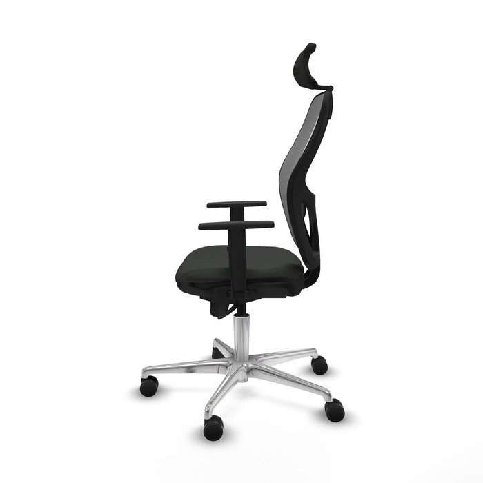Piqueras y Crespo Chaise de Bureau avec Appui-tête 1D086N2 Noir
