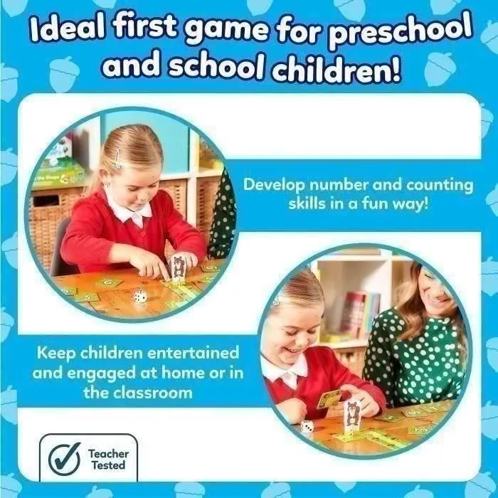 Orchard - Jeu de société 'Jeux de chiffres avec notre ami l'écureuil' - Apprentissage des nombres pour enfants - Jeu éducatif