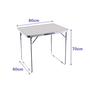 Marbueno SUMMER 10029B Table pliante blanche 80x60x70 cm Acier Camping Plage