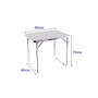 Marbueno Table Pliable Blanche 80x60x70 cm