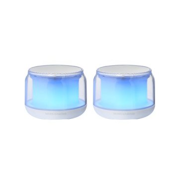 Mars Gaming Altavoces 2.0 Ms-Aura Blanco, Bluetooth 5.3, RGB, 15W, Enceintes PC Mars Gaming Altavoces 2.0 Ms-Aura Blanco, Bluetooth 5.3, RGB, 15W, Enceintes PC