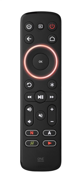 One For All URC7935 - Télécommande universelle pour streaming et Smart TV (Wi-Fi, Bluetooth, IR)