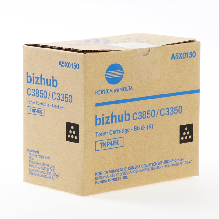 Konica Minolta Toner Noir TNP48K / A5X0150 pour imprimantes Konica Minolta Konica Minolta Toner Noir TNP48K / A5X0150 pour imprimantes Konica Minolta