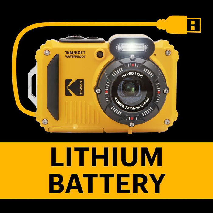 Appareil Photo Numérique Kodak WPZ2WH Jaune 16 MP Waterproof