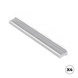 Rei 2279 Poignée de meuble en aluminium anodisé mat, 128 mm, 4 pièces