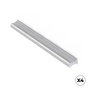 Rei 2279 Poignée de meuble en aluminium anodisé mat, 128 mm, 4 pièces