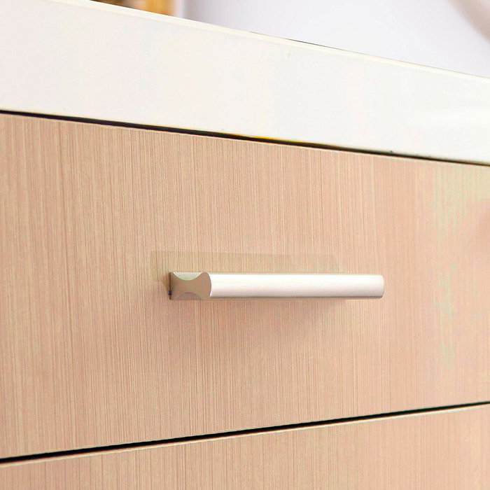 Rei 2279 Poignée de meuble en aluminium anodisé mat, 128 mm, 4 pièces