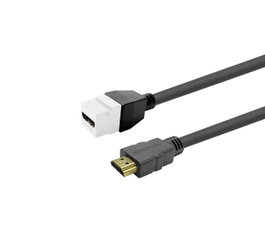 Vivolink Pro Keystone HDMI femelle vers HDMI mâle 5m blanc