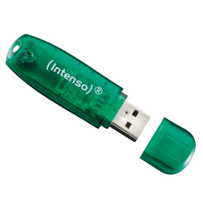 Intenso Memoria USB 2.0 Rainbow 8GB Vert Intenso Memoria USB 2.0 Rainbow 8GB Vert