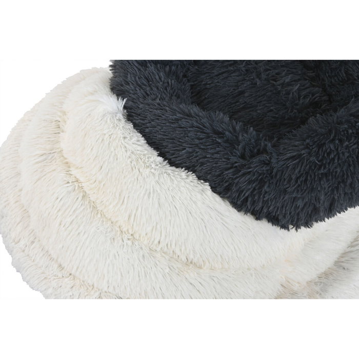 Lit pour animal domestique Home ESPRIT Blanc Gris foncé 73 X 64 X 16 CM 2 Unités