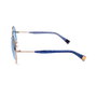 Furla SFU235 0594 Lunettes de soleil femme monture métallique 56 mm UV400 Catégorie 2 135 mm