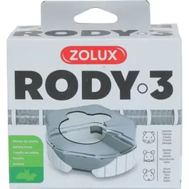 Zolux Rody3 - Maison de toilette blanche pour cages Rody3 et RodyLounge, pour hamster et petits rongeurs, accessoire hygiène