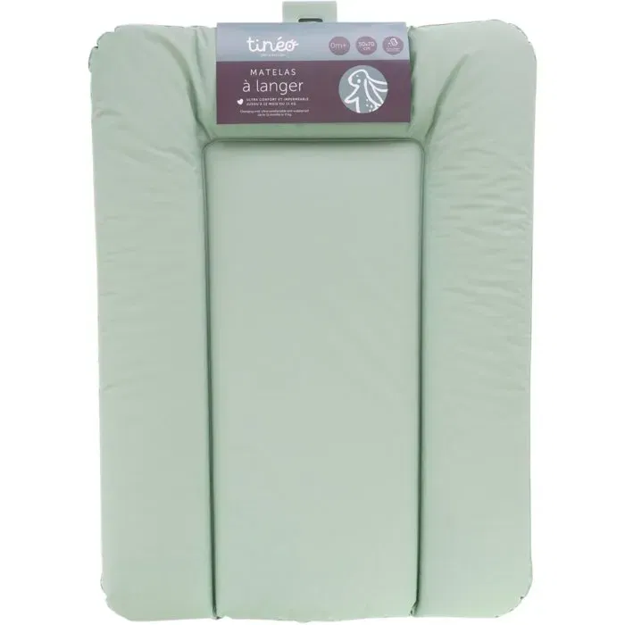 Tineo - Matelas à langer Essentiel en PVC imperméable, léger et facile à nettoyer - Bleu vert