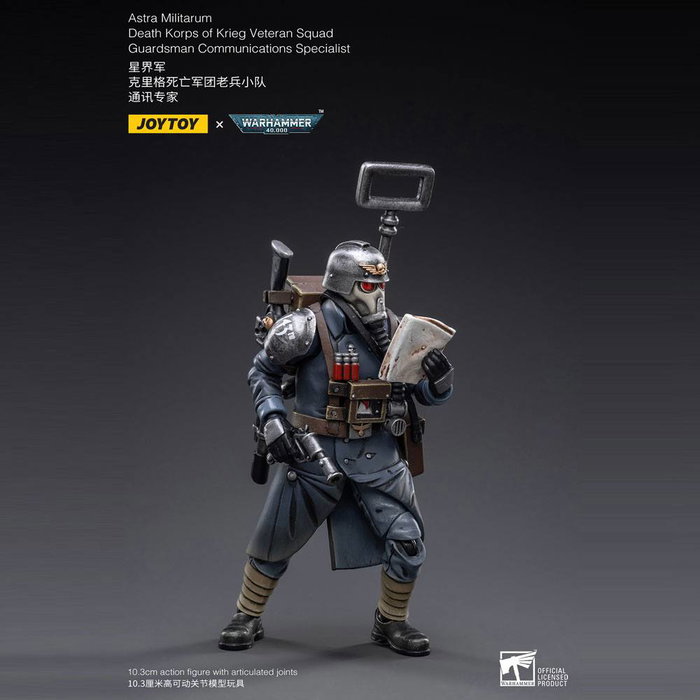 Joy Toy (CN) Warhammer 40k Death Korps of Krieg Veteran Squad Guardsman Communications Specialist 10 cm