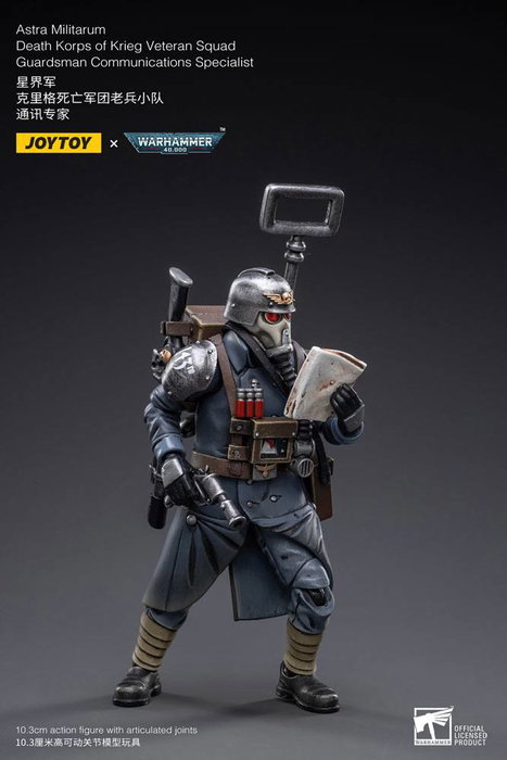 Joy Toy (CN) Warhammer 40k Death Korps of Krieg Veteran Squad Guardsman Communications Specialist 10 cm