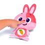 Molto Muñeco Gusy Luz Baby Bunny - Peluche lapin rose avec lumière et son, 7.5 cm, mélodies en espagnol et anglais