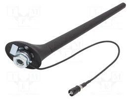 4CARMEDIA Antenne de toit automobile avec amplificateur AM/FM 0,2m