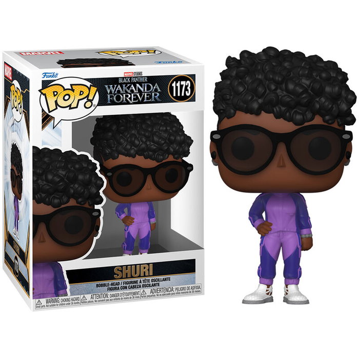 FUNKO Pop! Marvel: Shuri (Black Panther: Wakanda Forever) - Figurine Vinyl 9 cm avec Boîte Collector
