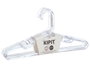 Kipit Set 6 Cintres Enfants Transparent Plastique 30x15x4 cm (Set de 24)