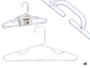 Kipit Set 6 Cintres Enfants Transparent Plastique 30x15x4 cm (Set de 24)