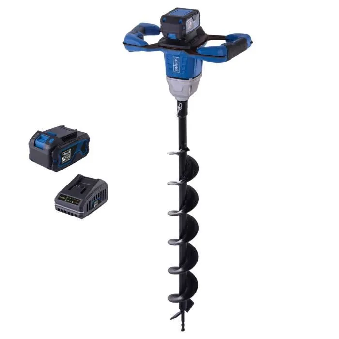 Scheppach BC-EB100-X SET L - Tarière sans fil 20V IXES, moteur brushless, 125 min-1, perçage 100 mm, avec batterie 4.0Ah et chargeur, pour béton et plantations Scheppach BC-EB100-X SET L - Tarière sans fil 20V IXES, moteur brushless, 125 min-1, perçage 100 mm, avec batterie 4.0Ah et chargeur, pour béton et plantations