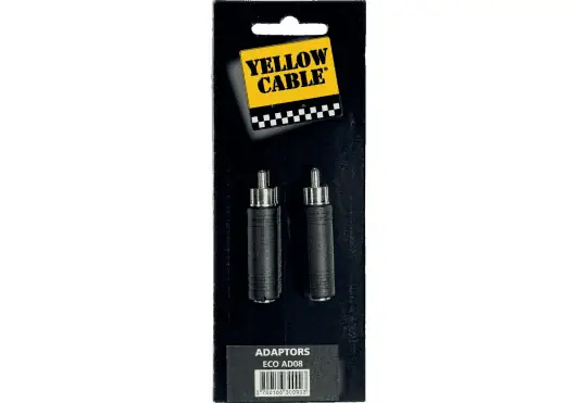 YELLOWCAB Adaptateur RCA mâle vers jack femelle mono 6,35 mm YELLOWCAB Adaptateur RCA mâle vers jack femelle mono 6,35 mm