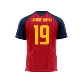 SELECCIÓN ESPAÑOLA Maillot de football Lamine Yamal Équipe nationale d'Espagne Coupe du Monde 2026 Taille L