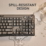 Logitech MK370 - Combo clavier et souris sans fil pour entreprise, clavier résistant aux éclaboussures et souris silencieuse avec connectivité USB/BT