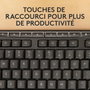 Logitech MK370 - Combo clavier et souris sans fil pour entreprise, clavier résistant aux éclaboussures et souris silencieuse avec connectivité USB/BT