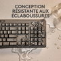 Logitech MK370 - Combo clavier et souris sans fil pour entreprise, clavier résistant aux éclaboussures et souris silencieuse avec connectivité USB/BT