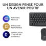 Logitech MK370 - Combo clavier et souris sans fil pour entreprise, clavier résistant aux éclaboussures et souris silencieuse avec connectivité USB/BT