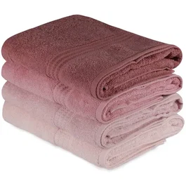 Ensemble de 4 serviettes de bain Poudre 70 x 140 cm
