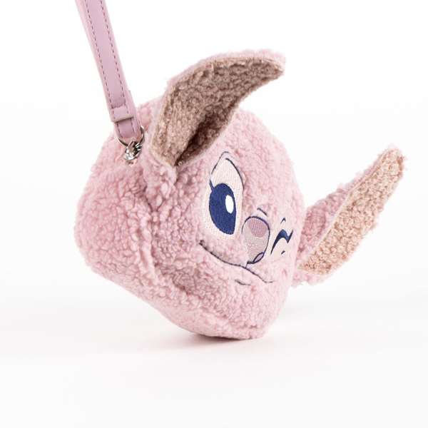 Cerdá - Porte-monnaie en cuir Borreguillo design Stitch Angel pour enfant (36 mois+) - Rose