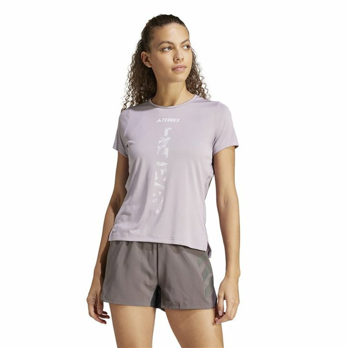 T-shirt à manches courtes homme Adidas Terrex Agravic Lila