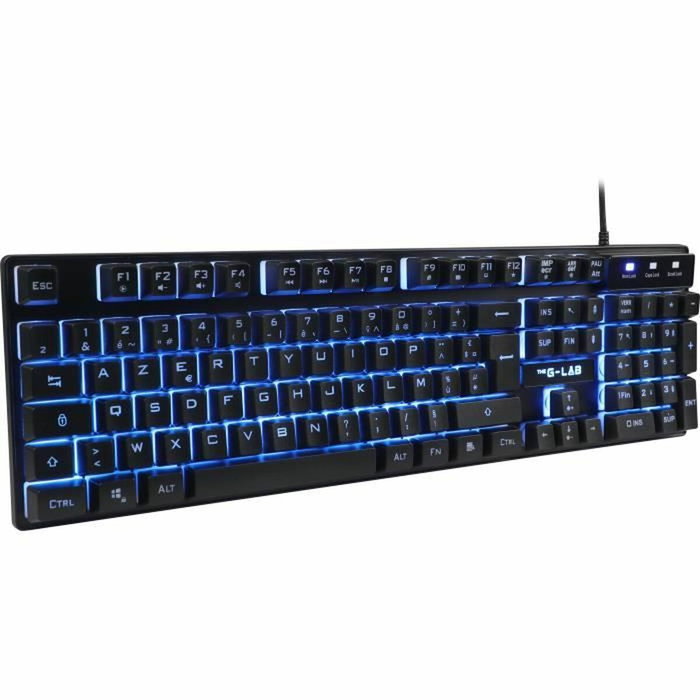 The G-Lab KEYZ-CAESIUM Clavier Gaming RGB Membrane Noir AZERTY FR