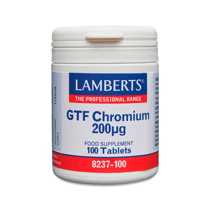 LAMBERTS Cromo GTF 200 mcg 100 comprimés LAMBERTS Cromo GTF 200 mcg 100 comprimés