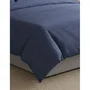 Parure de lit King Size Bleu - 1 housse de couette 240 x 220 cm + 2 taies d'oreiller 60 x 60 cm en coton renforcé