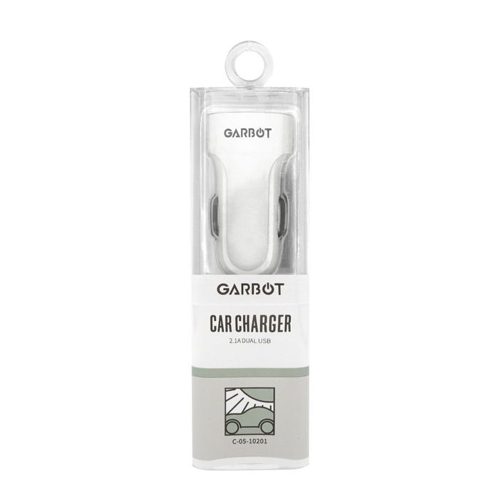 Garbot - Chargeur Allume-Cigare Dual USB Voiture - 2 Ports - Compatible Android et Apple - Protection Intelligente - Pack PC Square Tube - C-05-10207