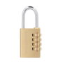 WOLFPACK LINEA PROFESIONAL Cadenas à combinaison en laiton 4 chiffres 28mm