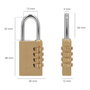 WOLFPACK LINEA PROFESIONAL Cadenas à combinaison en laiton 4 chiffres 28mm
