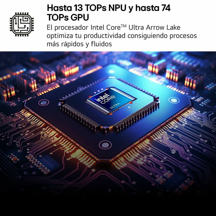 Ordinateur Portable LG 16Z90T-G.AD88B 2 TB SSD 16" intel core ultra 7 255H 32 GB RAM