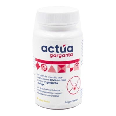 ACTUA Garganta 24 Gominolas Limon ACTUA Garganta 24 Gominolas Limon